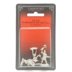 Tabletop Miniatures-Ral Partha Barbarian Dwarves (3 Pieces) #01-174 Unpainted Fantasy Metal Figure - Your Source for Gaming Essentials