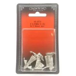 Tabletop Miniatures-Ral Partha Clerics (3 Pieces) #01-073 Unpainted Classic Fantasy RPG Metal Figure - Your Source for Gaming Essentials
