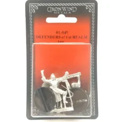 Tabletop Miniatures-Ral Partha Defenders Of The Realm (2 Pieces) #01-049 Unpainted RPG Metal Figure - Your Source for Gaming Essentials