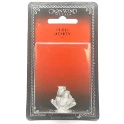 Tabletop Miniatures-Ral Partha Demon #01-014 Unpainted Classic Fantasy RPG D&D Metal Figure - Your Source for Gaming Essentials