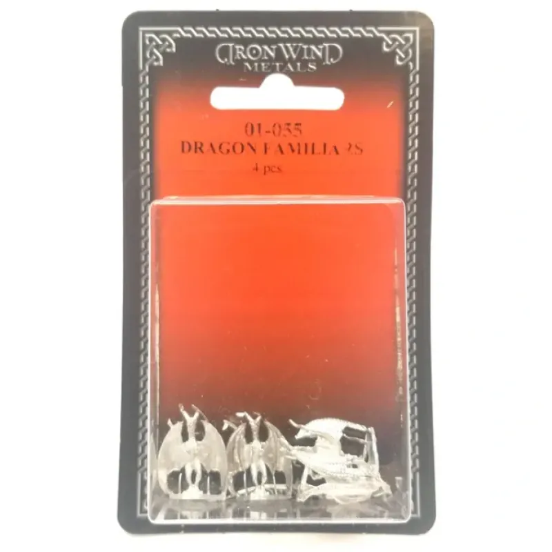 Tabletop Miniatures-Ral Partha Dragon Familiars (4 Pieces) #01-055 Unpainted Fantasy Metal Figure - Your Source for Gaming Essentials