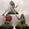 Tabletop Miniatures-Ral Partha Dwarf Shield Maidens (3 Pieces) #01-183 Unpainted RPG Metal Figure - Your Source for Gaming Essentials