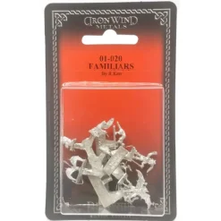 Tabletop Miniatures-Ral Partha Familiars Pack (9 Pieces) #01-020 Unpainted Fantasy Metal Figure - Your Source for Gaming Essentials