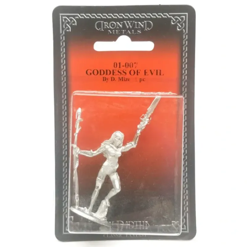 Tabletop Miniatures-Ral Partha Goddess Of Evil #01-007 Unpainted Classic Fantasy RPG Metal Figure - Your Source for Gaming Essentials