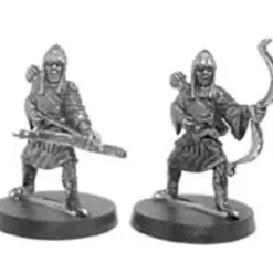Tabletop Miniatures-Ral Partha Peasant Archers (2 Pieces) #01-051 Unpainted Fantasy Metal Figure - Your Source for Gaming Essentials