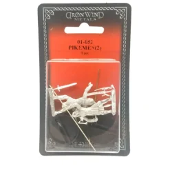 Tabletop Miniatures-Ral Partha Pikemen (2 Pieces) #01-052 Unpainted Classic Fantasy RPG Metal Figure - Your Source for Gaming Essentials