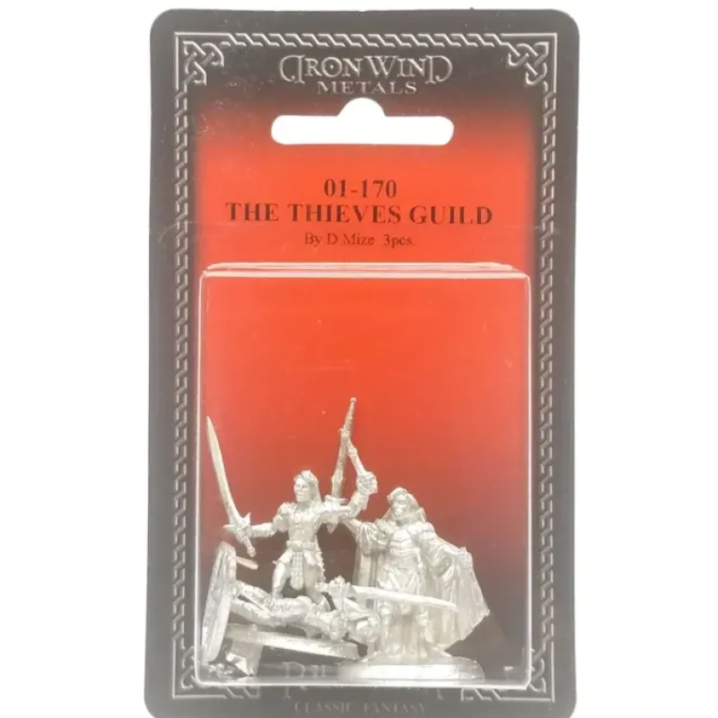 Tabletop Miniatures-Ral Partha Thieves Guild, Guild Master and 2 Associates #01-170 Unpainted Metals - Your Source for Gaming Essentials
