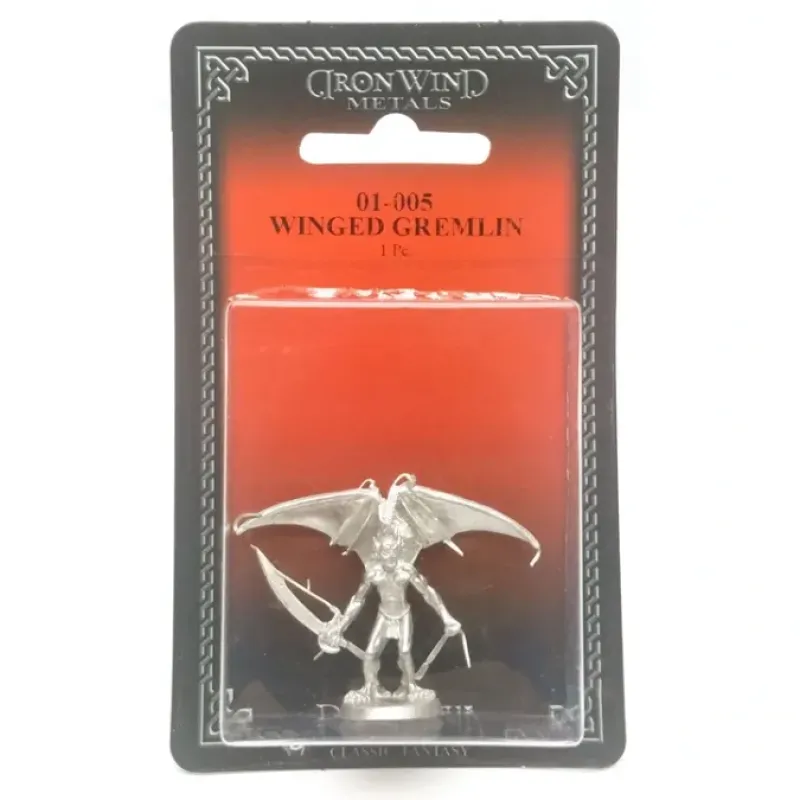 Tabletop Miniatures-Ral Partha Winged Gremlin #01-005 Unpainted Classic Fantasy RPG D&D Metal Figure - Your Source for Gaming Essentials