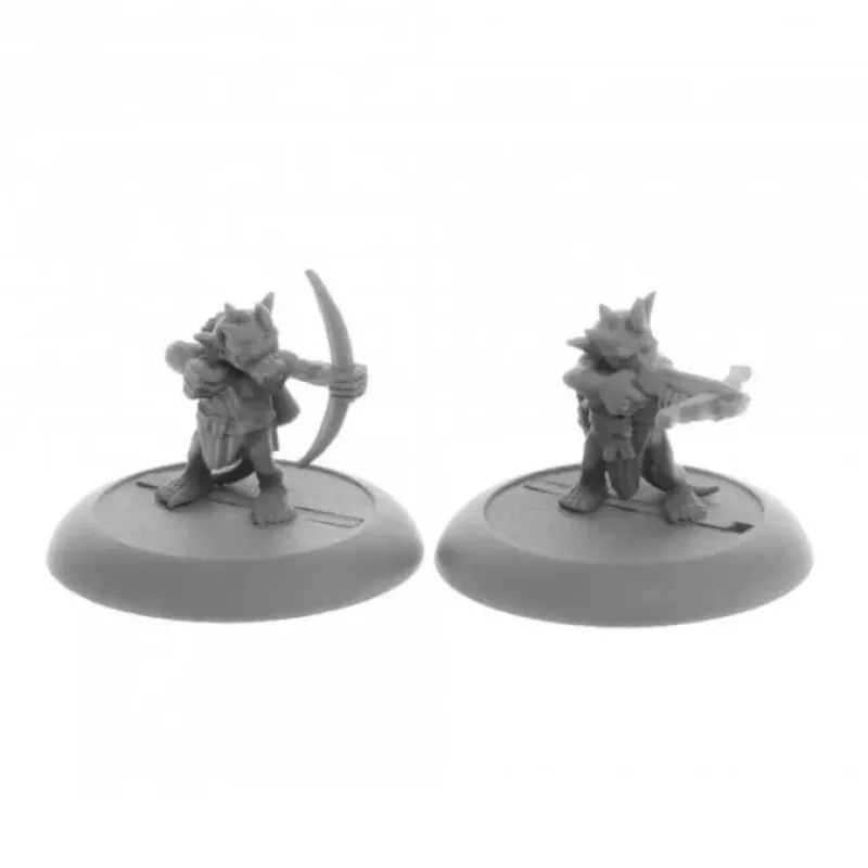 Tabletop Miniatures-Ratpelt Kobold Archers (2) #04079 Dark Heaven Legends Unpainted Metal Figures - Your Source for Gaming Essentials