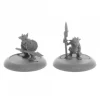 Tabletop Miniatures-Ratpelt Kobold Spearmen (2) #04078 Dark Heaven Legends Unpainted Metal Figures - Your Source for Gaming Essentials