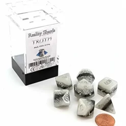 Dice>Reality Shard Dice 7 Piece Polyhedral DnD Dice Set - Truth - Your Source for Gaming Essentials