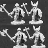 Tabletop Miniatures-Reaper Miniatures 4 Dwarven Warriors 06010 Dark Heaven Army Pack Unpainted Mini - Your Source for Gaming Essentials