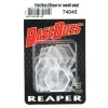 Tabletop Miniatures-Reaper Miniatures 1 Inch Transparent Slotted Hex (10 bases 10 pegs) #74045 - Your Source for Gaming Essentials