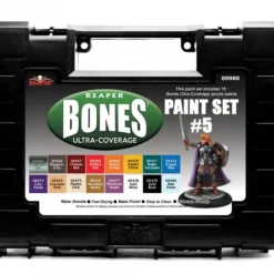 Tabletop Miniatures-Reaper Miniatures #09980 MSP Bones Ultra-Coverage Paint Set #5 - 16 Bottles - Your Source for Gaming Essentials