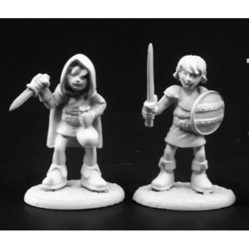 Tabletop Miniatures-Reaper Miniatures Adventuring Kids #2 (2) #03783 Dark Heaven Legends Unpainted - Your Source for Gaming Essentials