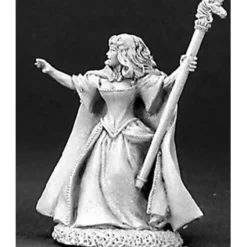 Tabletop Miniatures-Reaper Miniatures Aeslin, 1/2 Elf Wizardess #03159 Dark Heaven Unpainted Metal - Your Source for Gaming Essentials