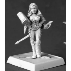 Tabletop Miniatures-Reaper Miniatures Ailyn Ghontasavos #60065 Pathfinder Miniatures Unpainted Mini - Your Source for Gaming Essentials