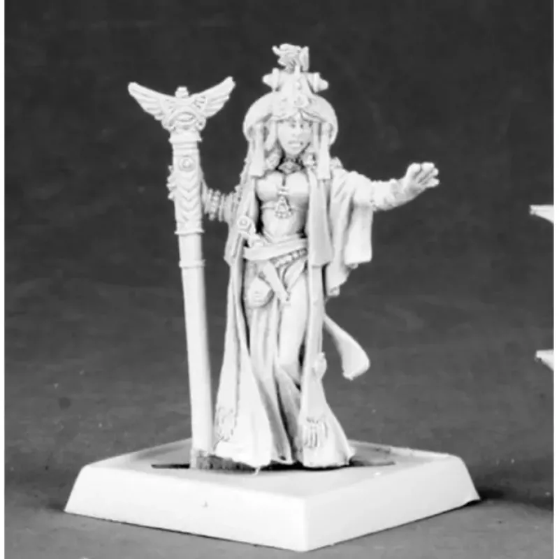 Tabletop Miniatures-Reaper Miniatures Alahazra, Iconic Oracle #60043 Pathfinder Miniatures Unpainted - Your Source for Gaming Essentials
