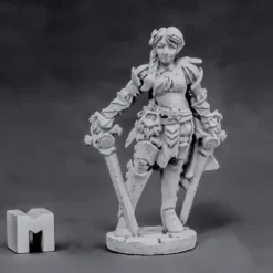 Tabletop Miniatures-Reaper Miniatures Aletheia Edair, Duelist 03867 Dark Heaven Unpainted Metal Mini - Your Source for Gaming Essentials