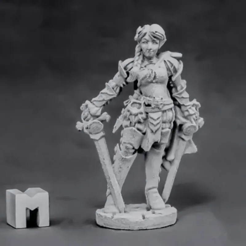 Tabletop Miniatures-Reaper Miniatures Aletheia Edair, Duelist 03867 Dark Heaven Unpainted Metal Mini - Your Source for Gaming Essentials