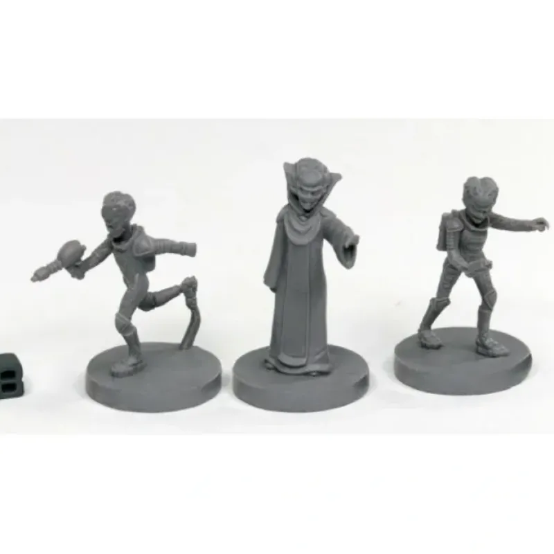Tabletop Miniatures-Reaper Miniatures Alien Overlords (3) #49001 Bones Black Plastic Unpainted Minis - Your Source for Gaming Essentials