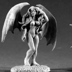 Tabletop Miniatures-Reaper Miniatures Alura, Succubus #02254 Dark Heaven Legends Unpainted Metal - Your Source for Gaming Essentials