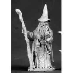 Tabletop Miniatures-Reaper Miniatures Andallin Bonnerstock Wizard 03545 Dark Heaven Unpainted Metal - Your Source for Gaming Essentials