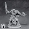 Tabletop Miniatures>Reaper Miniatures Ankoa, Barbarian Hero #03869 Dark Heaven Unpainted Metal Mini - Your Source for Gaming Essentials