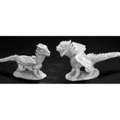 Tabletop Miniatures>Reaper Miniatures Baby Dragons (2) #02854 Dark Heaven Unpainted Metal Figure - Your Source for Gaming Essentials
