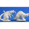 Tabletop Miniatures>Reaper Miniatures Barrow Rats (2) #77198 Bones Unpainted Plastic RPG Mini Figure - Your Source for Gaming Essentials
