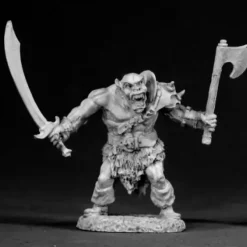 Tabletop Miniatures>Reaper Miniatures Black Orc Warrior #02321 Dark Heaven Legends Unpainted Metal - Your Source for Gaming Essentials