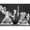 Tabletop Miniatures>Reaper Miniatures Black Orc Warriors (2 Pcs) #03489 Dark Heaven Unpainted Metal - Your Source for Gaming Essentials