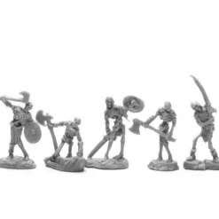 Tabletop Miniatures>Reaper Miniatures Bog Skeletons (5 Pieces) #44115 Unpainted Plastic Mini Figure - Your Source for Gaming Essentials