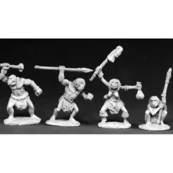 Tabletop Miniatures>Reaper Miniatures Caveman Pack (4 Pieces) #02395 Dark Heaven Unpainted Metal - Your Source for Gaming Essentials