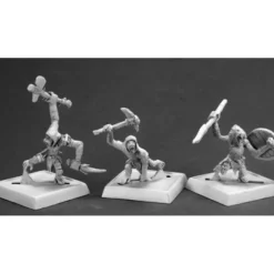 Tabletop Miniatures>Reaper Miniatures Charau-Ka Warriors (3) #60093 Pathfinder Unpainted RPG Figure - Your Source for Gaming Essentials