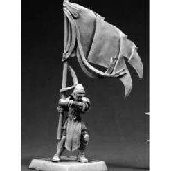 Tabletop Miniatures>Reaper Miniatures Crusader Standard Bearer #14523 Warlord Unpainted RPG D&D Mini - Your Source for Gaming Essentials