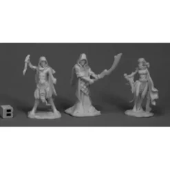 Tabletop Miniatures>Reaper Miniatures Cultists (3)77517 Bones Unpainted RPG D&D Figure - Your Source for Gaming Essentials