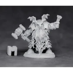 Tabletop Miniatures>Reaper Miniatures Dark Dwarf Irontongue Priest 03883 Unpainted Metal Mini Figure - Your Source for Gaming Essentials