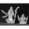Tabletop Miniatures>Reaper Miniatures Darkspawn Cultist & Minion 03438 Dark Heaven Unpainted Metal - Your Source for Gaming Essentials