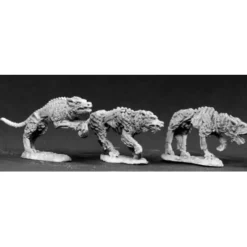 Tabletop Miniatures>Reaper Miniatures DHL Classics: Undead Hounds (3 Figures) #03432 Unpainted Metal - Your Source for Gaming Essentials