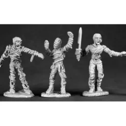Tabletop Miniatures>Reaper Miniatures DHL Classics: Mummies (3) #03523 Dark Heaven Unpainted Metal - Your Source for Gaming Essentials