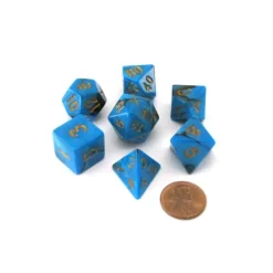Dice>Reaper Miniatures Dual Pizza Dungeon Dice - Blue & Black - Your Source for Gaming Essentials