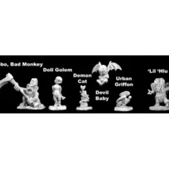 Tabletop Miniatures>Reaper Miniatures Familiar Pack IX (6 Pcs) #02983 Dark Heaven Unpainted Metal - Your Source for Gaming Essentials