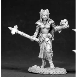 Tabletop Miniatures>Reaper Miniatures Female Dark Elf Cleric #02524 Dark Heaven Unpainted Metal - Your Source for Gaming Essentials