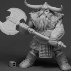 Tabletop Miniatures>Reaper Miniatures Frost Giant Bodyguard 2H Axe 77544 Bones Unpainted RPG Figure - Your Source for Gaming Essentials