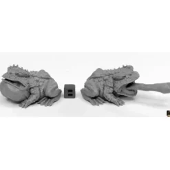 Tabletop Miniatures>Reaper Miniatures Giant Frogs (2) #44024 Bones Black Plastic Unpainted Figures - Your Source for Gaming Essentials