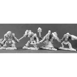Tabletop Miniatures>Reaper Miniatures Goblins II (4 Pieces) #03077 Dark Heaven Unpainted Metal - Your Source for Gaming Essentials