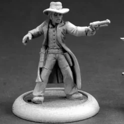 Tabletop Miniatures>Reaper Miniatures Gunslinger #59007 Savage Worlds Unpainted RPG D&D Mini Figure - Your Source for Gaming Essentials