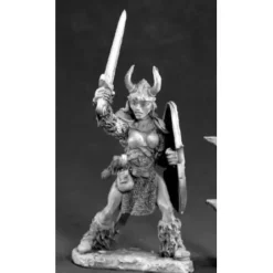 Tabletop Miniatures>Reaper Miniatures Ingrid Female Viking Warrior 03384 Dark Heaven Unpainted Mini - Your Source for Gaming Essentials