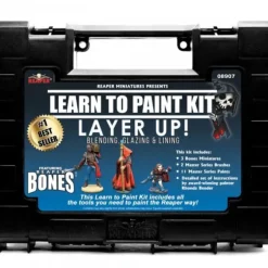 Reaper Miniatures Learn To Paint Kit 08907 Layer Up: Blending, Glazing, & Lining - Your Source for Gaming Essentials New